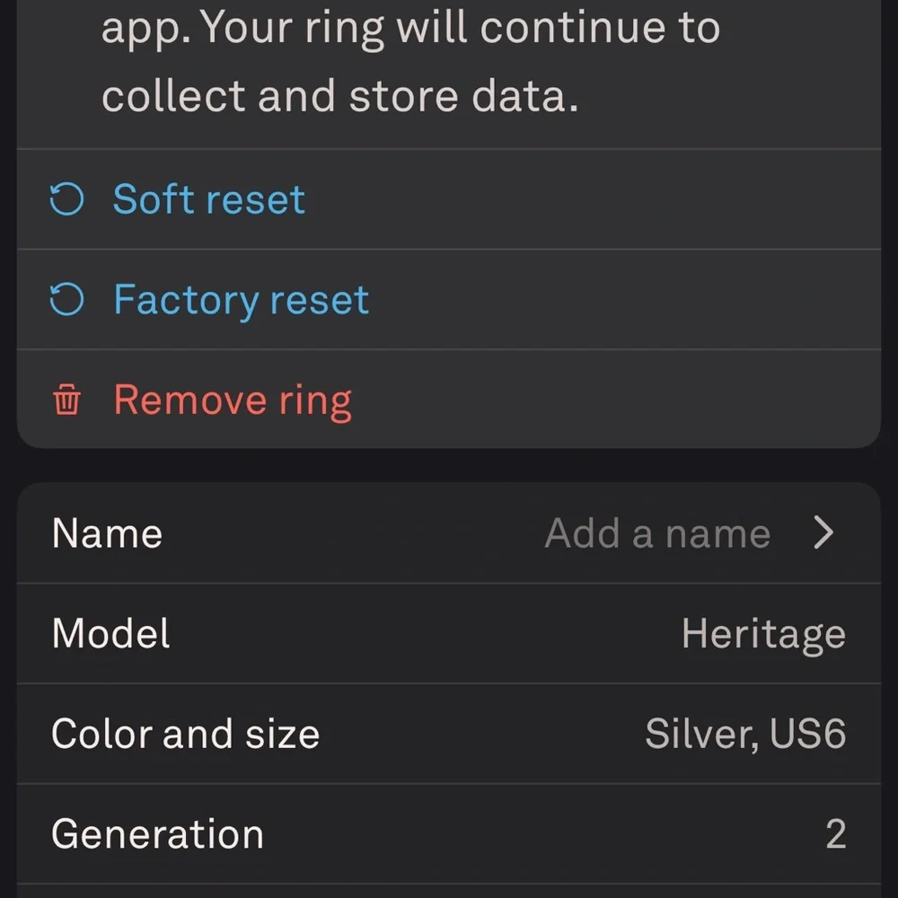 Oura Ring Gen 2 Size 6 Smart Ring - Used, good quality plus charger